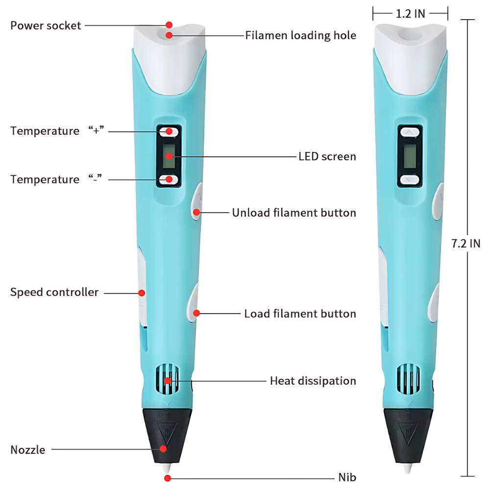 3D Pen + 200m Filament - Master