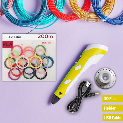 3D Pen + 200m Filament - Master