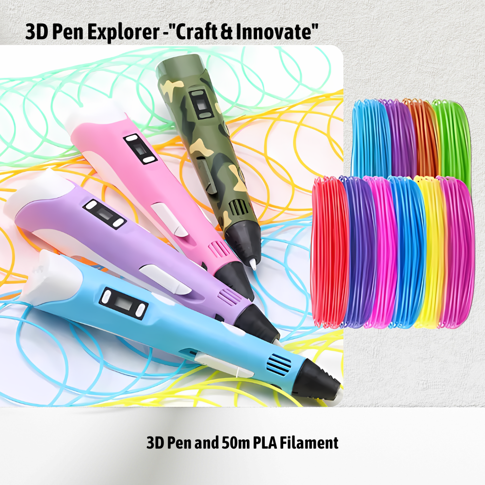 3D Pen + 50m Filament - Explorer