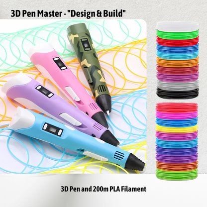 3D Pen + 200m Filament - Master
