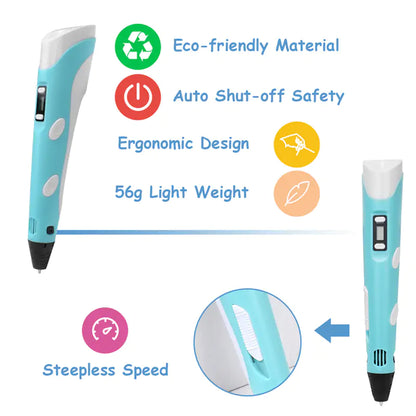 3D Pen + 9m Filament - Starter